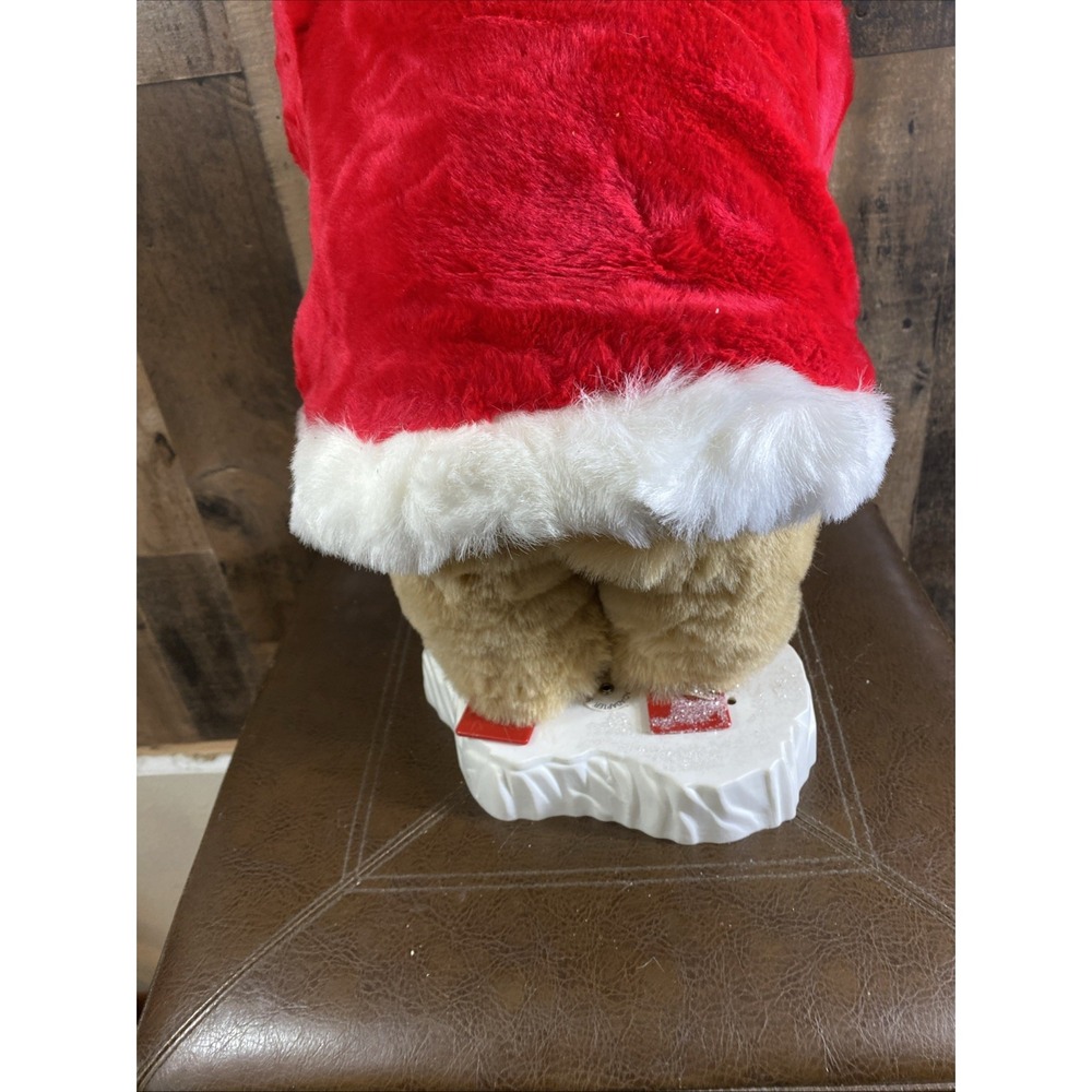 Cubby Bears By Santa's Best Holiday Animation Skiing Bear Vintage 1998 Christmas - Picture 11 of 17